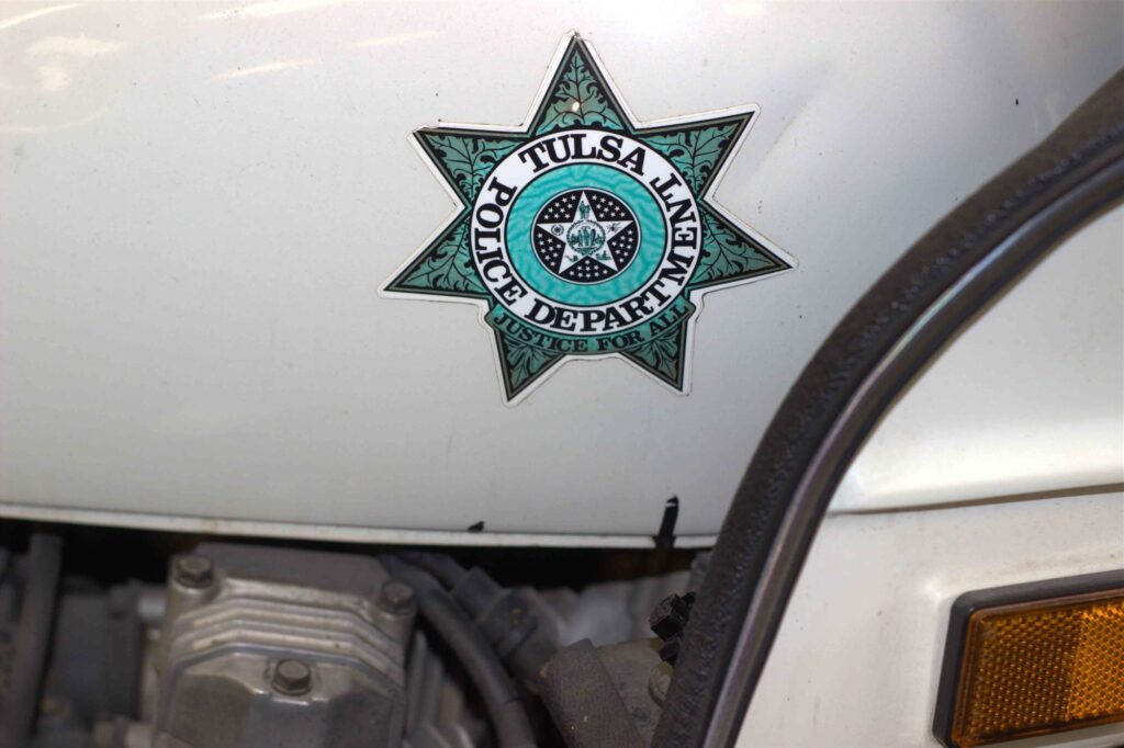 Tulsa Police Department star decal